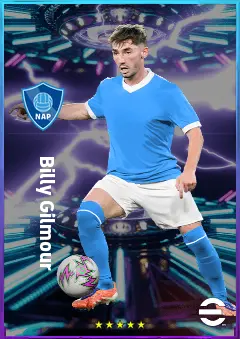 Billy Gilmour eFootball 2026 player card, 81 OVR DMF