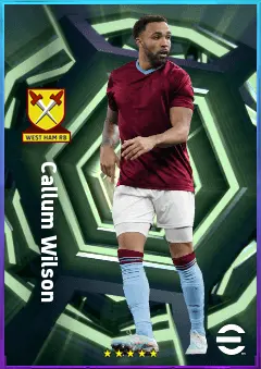 Callum Wilson eFootball 2026 player card, 80 OVR CF