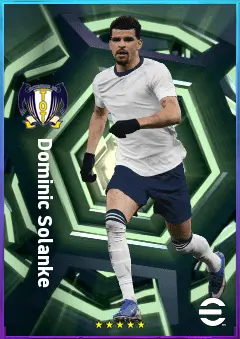 Dominic Solanke eFootball 2026 player card, 82 OVR CF