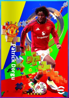 Patrick Dorgu eFootball 2026 player card, 80 OVR LMF
