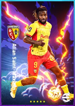 Allan Saint-Maximin eFootball 2026 player card, 80 OVR LWF