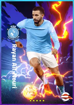 Rayan Aït-Nouri eFootball 2026 player card, 80 OVR LB
