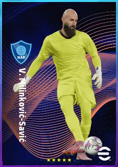 V. Milinković-Savić eFootball 2026 player card, 81 OVR GK