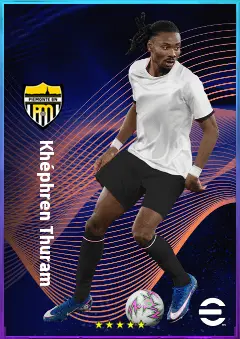 Khéphren Thuram eFootball 2026 player card, 80 OVR CMF