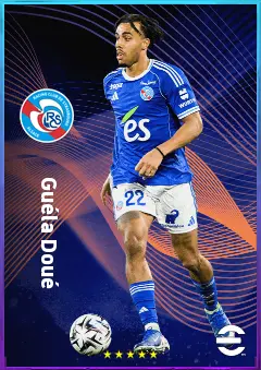 Guéla Doué eFootball 2026 player card, 79 OVR RB