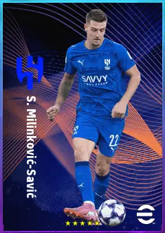 S. Milinković-Savić eFootball 2026 player card, 81 OVR CMF