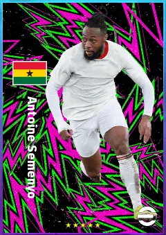 Antoine Semenyo eFootball 2026 player card, 82 OVR RWF