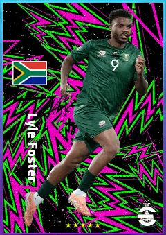 Lyle Foster eFootball 2026 player card, 78 OVR CF