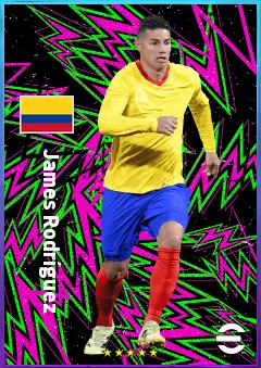 James Rodríguez eFootball 2026 player card, 78 OVR AMF