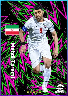 Mehdi Taremi eFootball 2026 player card, 78 OVR CF