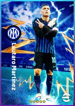 Lautaro Martínez eFootball 2026 player card, 83 OVR CF