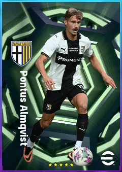 Pontus Almqvist eFootball 2026 player card, 78 OVR RWF