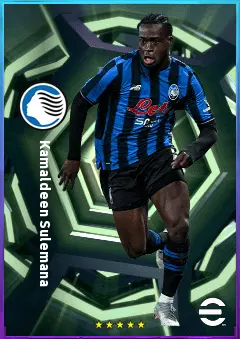 Kamaldeen Sulemana eFootball 2026 player card, 78 OVR LWF