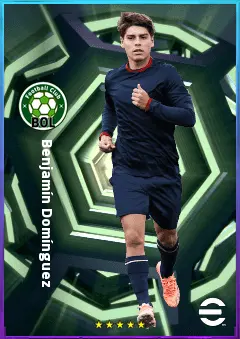 Benjamín Domínguez eFootball 2026 player card, 80 OVR LWF