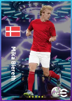 Mika Biereth eFootball 2026 player card, 80 OVR CF