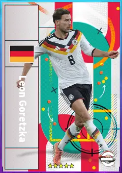 Leon Goretzka eFootball 2026 player card, 82 OVR CMF