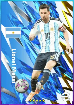 Lionel Messi eFootball 2026 player card, 83 OVR RWF
