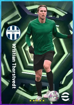 Kristian Thorstvedt eFootball 2026 player card, 79 OVR AMF