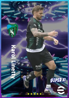 Karol Linetty eFootball 2026 player card, 80 OVR CMF