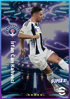 İrfan Can Kahveci eFootball 2026 player card, 80 OVR RWF