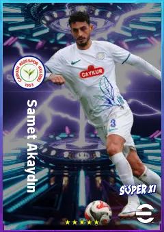 Samet Akaydın eFootball 2026 player card, 78 OVR CB