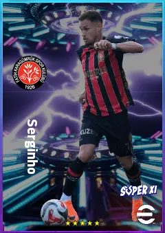 Serginho eFootball 2026 player card, 78 OVR LWF
