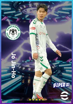 Jo Jin-Ho eFootball 2026 player card, 77 OVR CMF