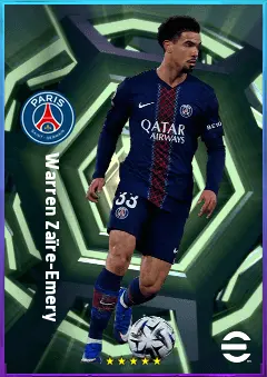 Warren Zaïre-Emery eFootball 2026 player card, 83 OVR CMF