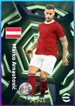 Marko Arnautović eFootball 2026 player card, 80 OVR CF