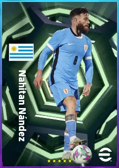 Nahitan Nández eFootball 2026 player card, 79 OVR CMF