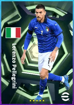 Lorenzo Pellegrini eFootball 2026 player card, 81 OVR AMF