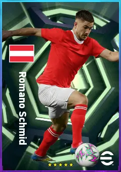 Romano Schmid eFootball 2026 player card, 80 OVR AMF