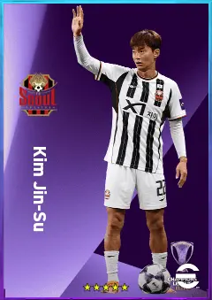 Kim Jin-Su eFootball 2026 player card, 77 OVR LB