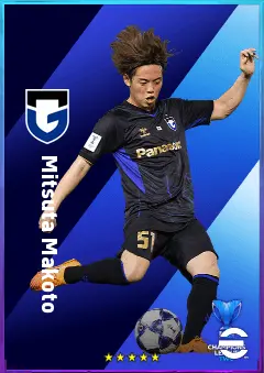 Mitsuta Makoto eFootball 2026 player card, 78 OVR RMF