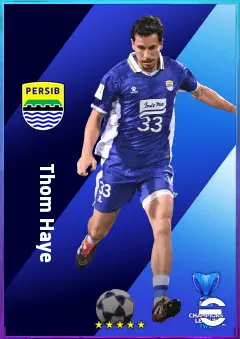 Thom Haye eFootball 2026 player card, 77 OVR DMF