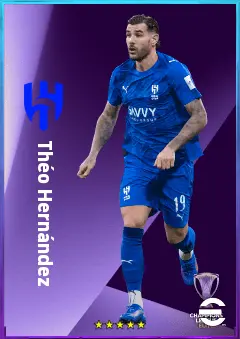 Théo Hernández eFootball 2026 player card, 82 OVR LB