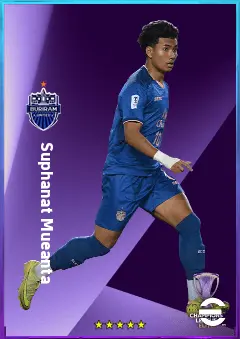 Suphanat Mueanta eFootball 2026 player card, 78 OVR RWF