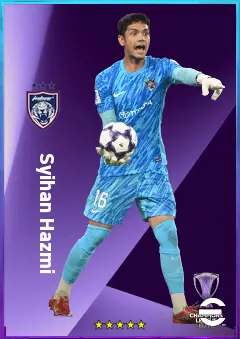 Syihan Hazmi eFootball 2026 player card, 76 OVR GK
