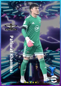 Patiwat Khammai eFootball 2026 player card, 76 OVR GK