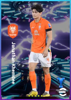 Jonathan Khemdee eFootball 2026 player card, 77 OVR CB