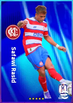 Safawi Rasid eFootball 2026 player card, 76 OVR RWF