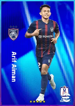 Arif Aiman eFootball 2026 player card, 79 OVR RMF