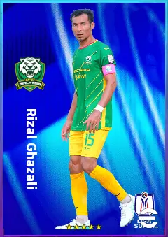 Rizal Ghazali eFootball 2026 player card, 76 OVR RB