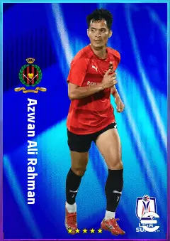 Azwan Ali Rahman eFootball 2026 player card, 75 OVR AMF
