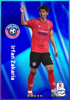 Irfan Zakaria eFootball 2026 player card, 74 OVR CB