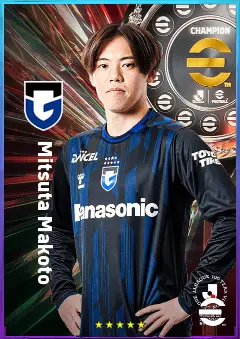 Mitsuta Makoto eFootball 2026 player card, 78 OVR RMF