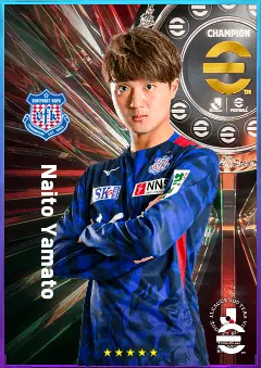 Naito Yamato eFootball 2026 player card, 76 OVR CF
