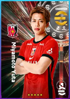 Miyamoto Yuta eFootball 2026 player card, 76 OVR CB