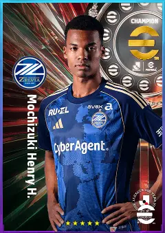 Mochizuki Henry H. eFootball 2026 player card, 78 OVR RB