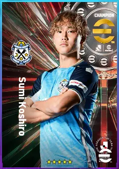 Sumi Koshiro eFootball 2026 player card, 76 OVR RMF